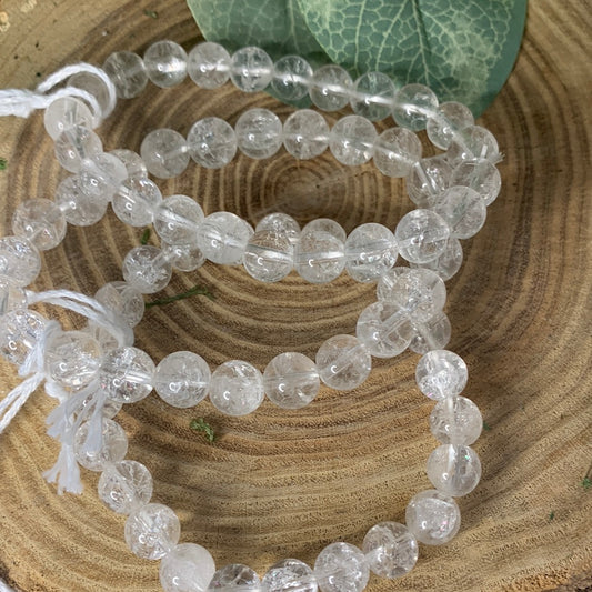 Crackle Quartz - Bracelet 8 mm