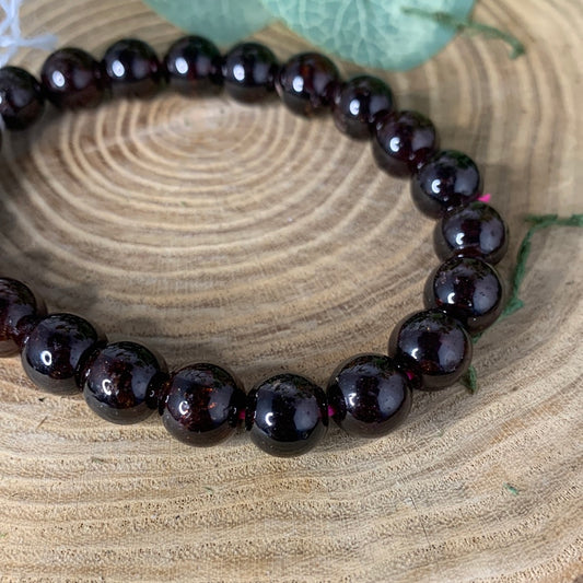 Garnet - Bracelet 8 mm