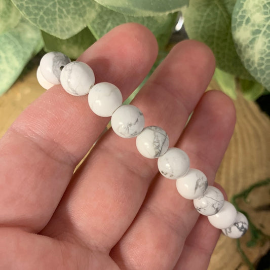 Howlite -  Bracelet 8 mm