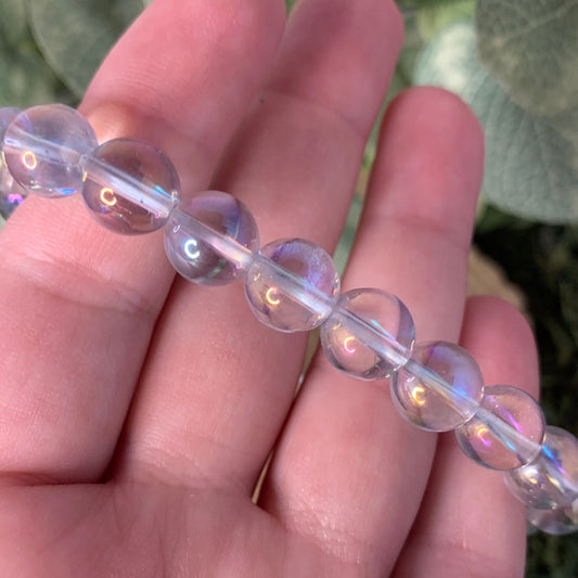 Aura Clear Quartz - Bracelet 10 mm