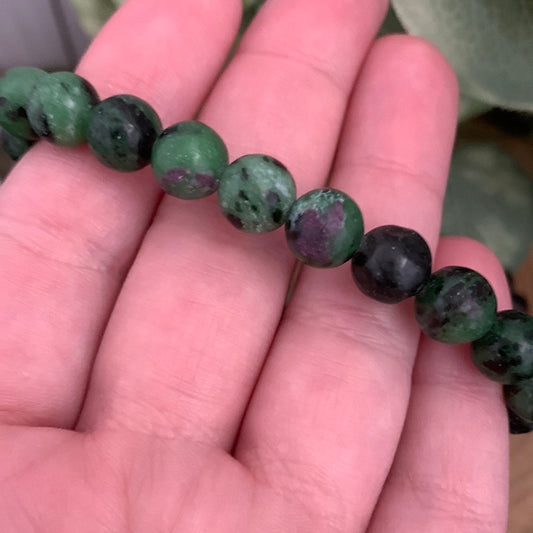 Ruby in Zoisite - Bracelet 8 mm