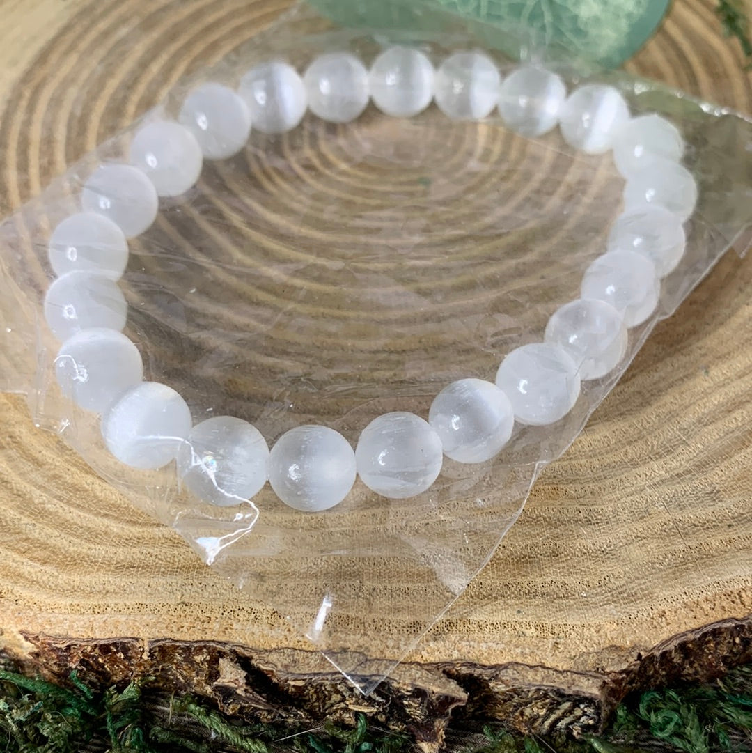 Selenite - Bracelet 8 mm
