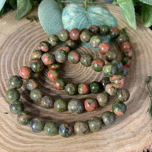 Unakite - Bracelet 8 mm