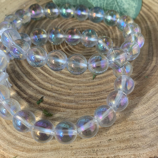 Aura Clear Quartz - Bracelet 10 mm