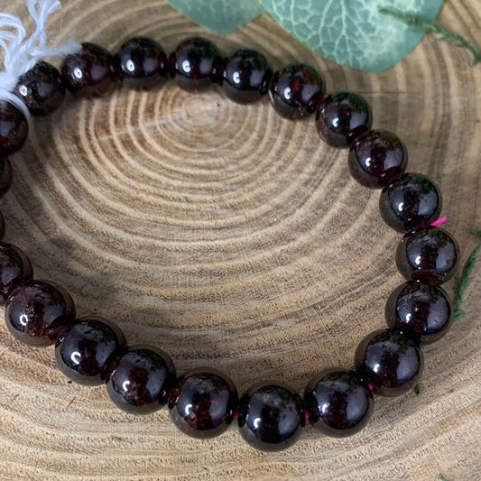 Garnet - Bracelet 8 mm