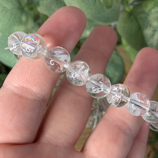 Clear Quartz (Large Crystals) - Bracelet 10 mm