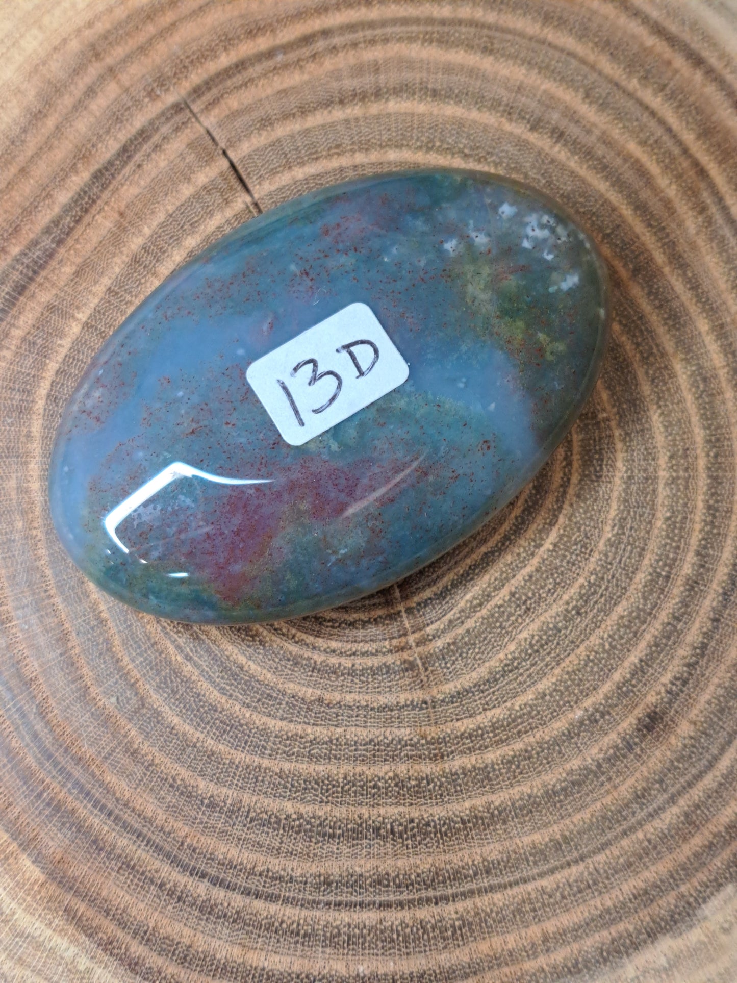 Moss Agate Palm Stones