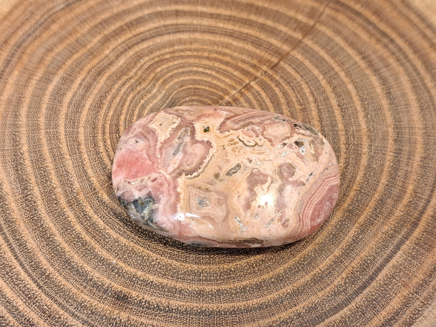 Rhodochrosite Palm Stones