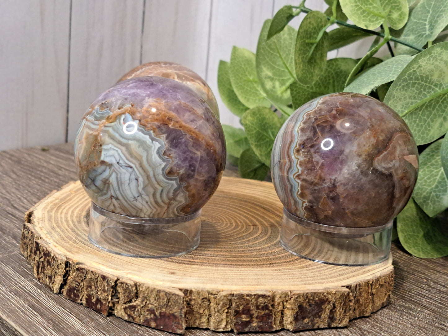 Agate & Amethyst Sphere