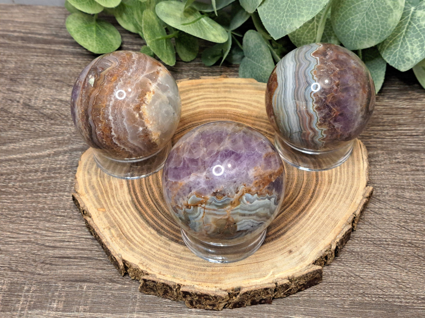 Agate & Amethyst Sphere