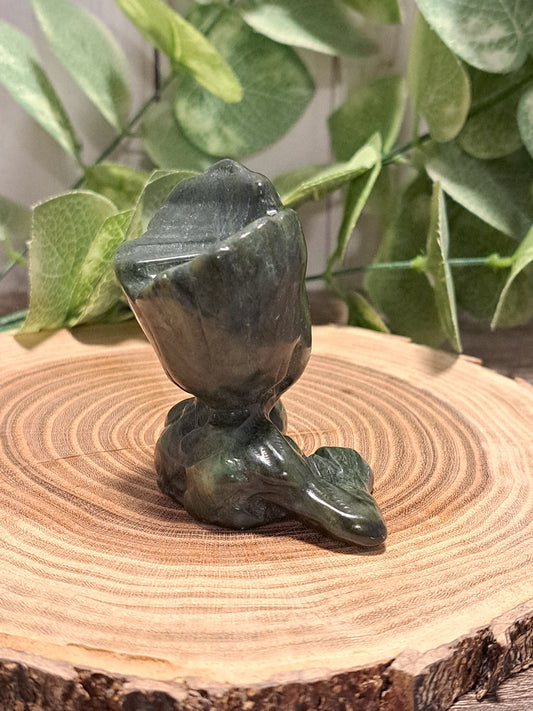 Groot Carving - Green Jade