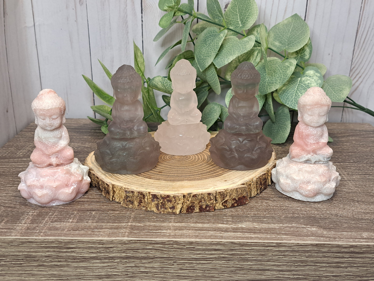 Buddha Carvings with Lotus