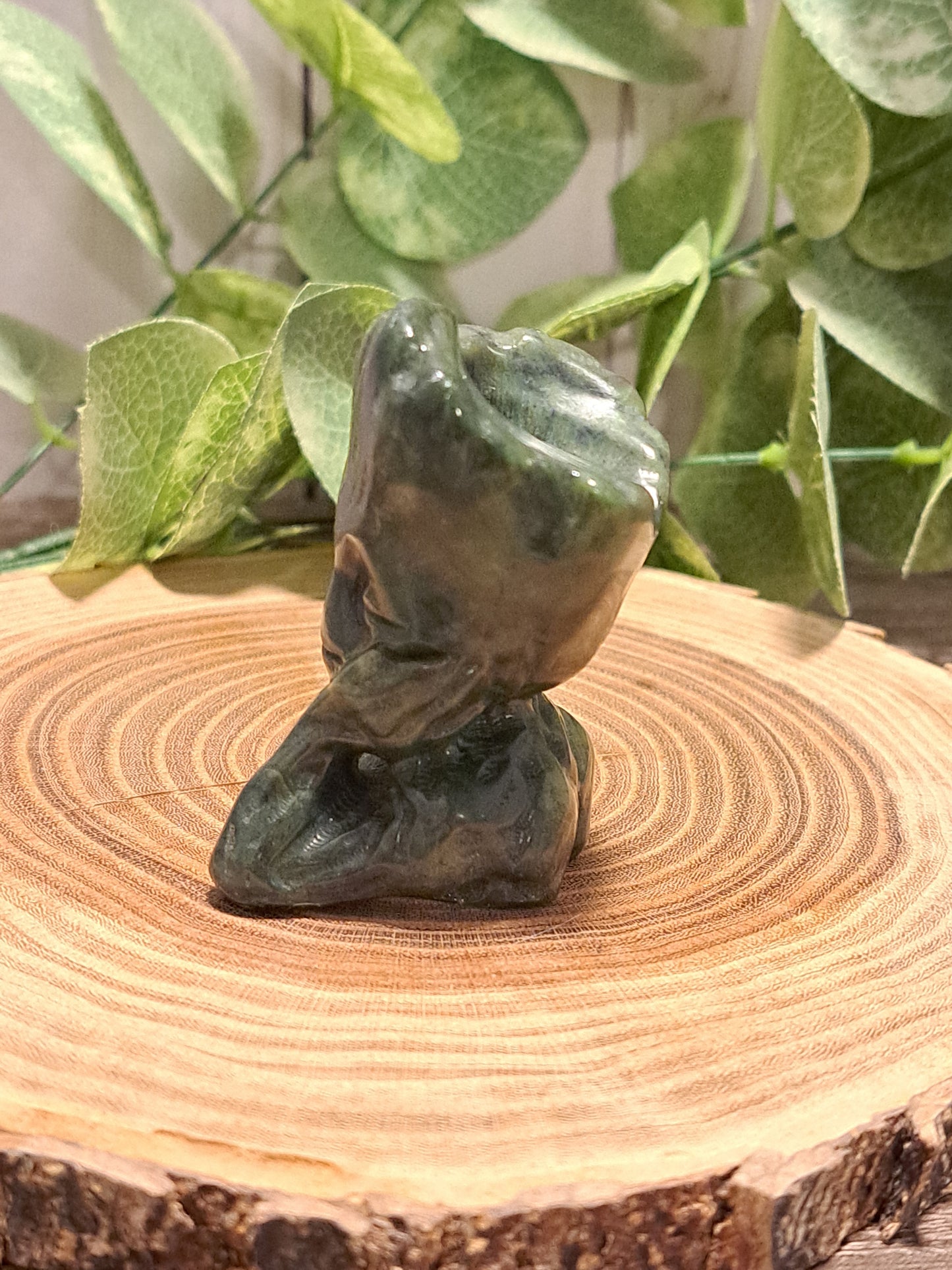 Groot Carving - Green Jade