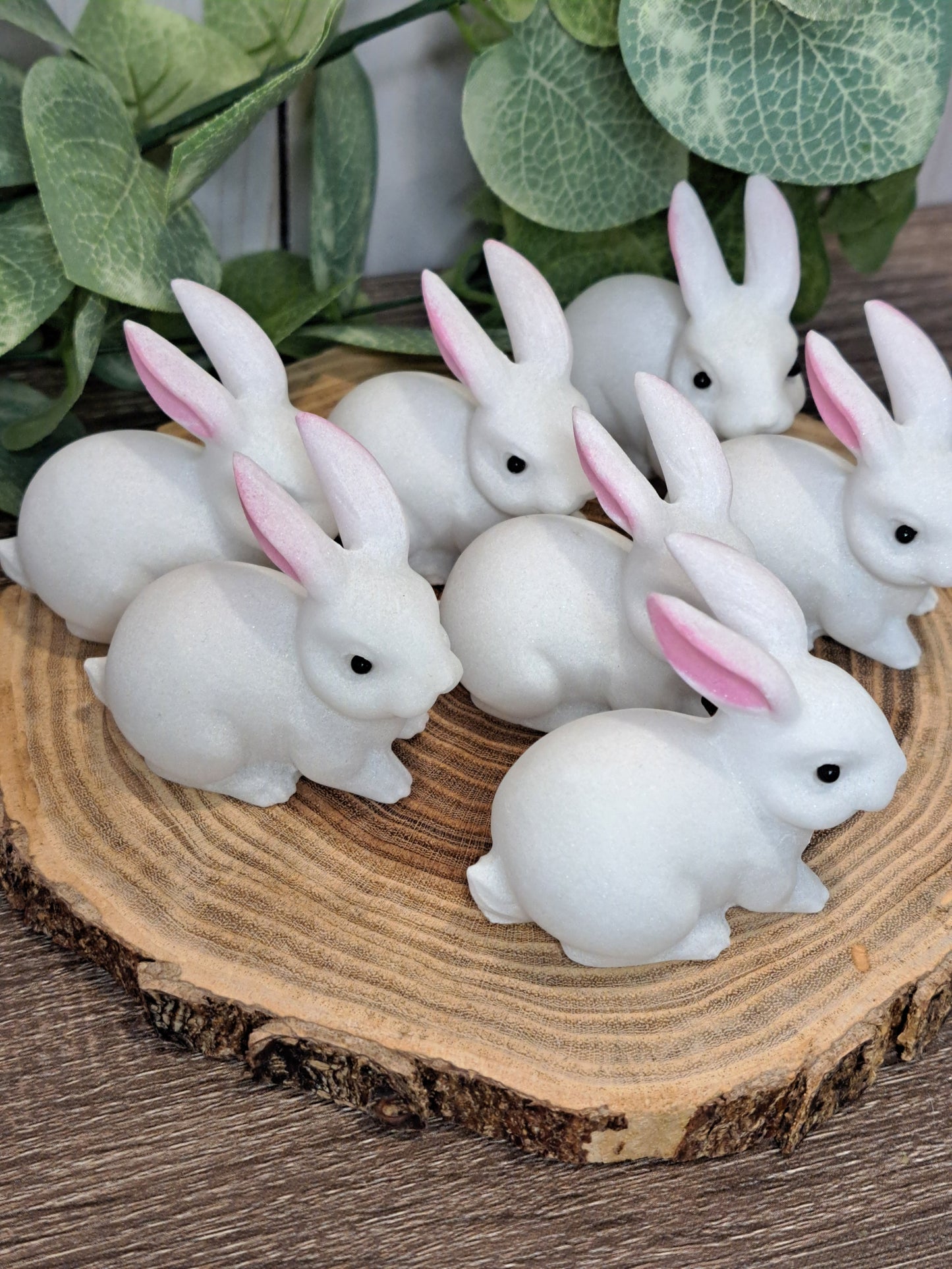 Rabbit Carvings - White Jade