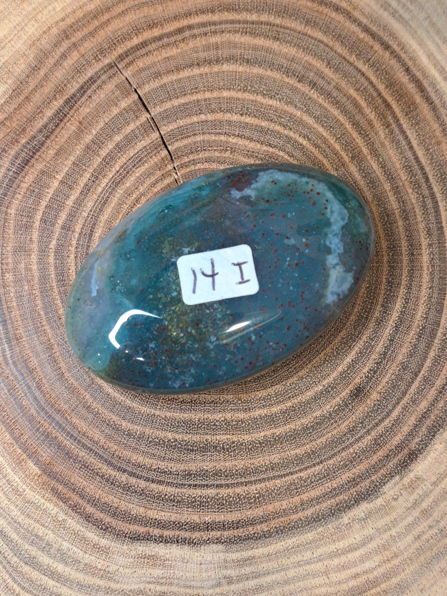 Moss Agate Palm Stones