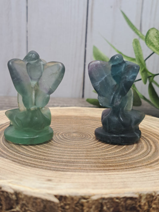 Fluorite Fairy Tinkerbell Carving