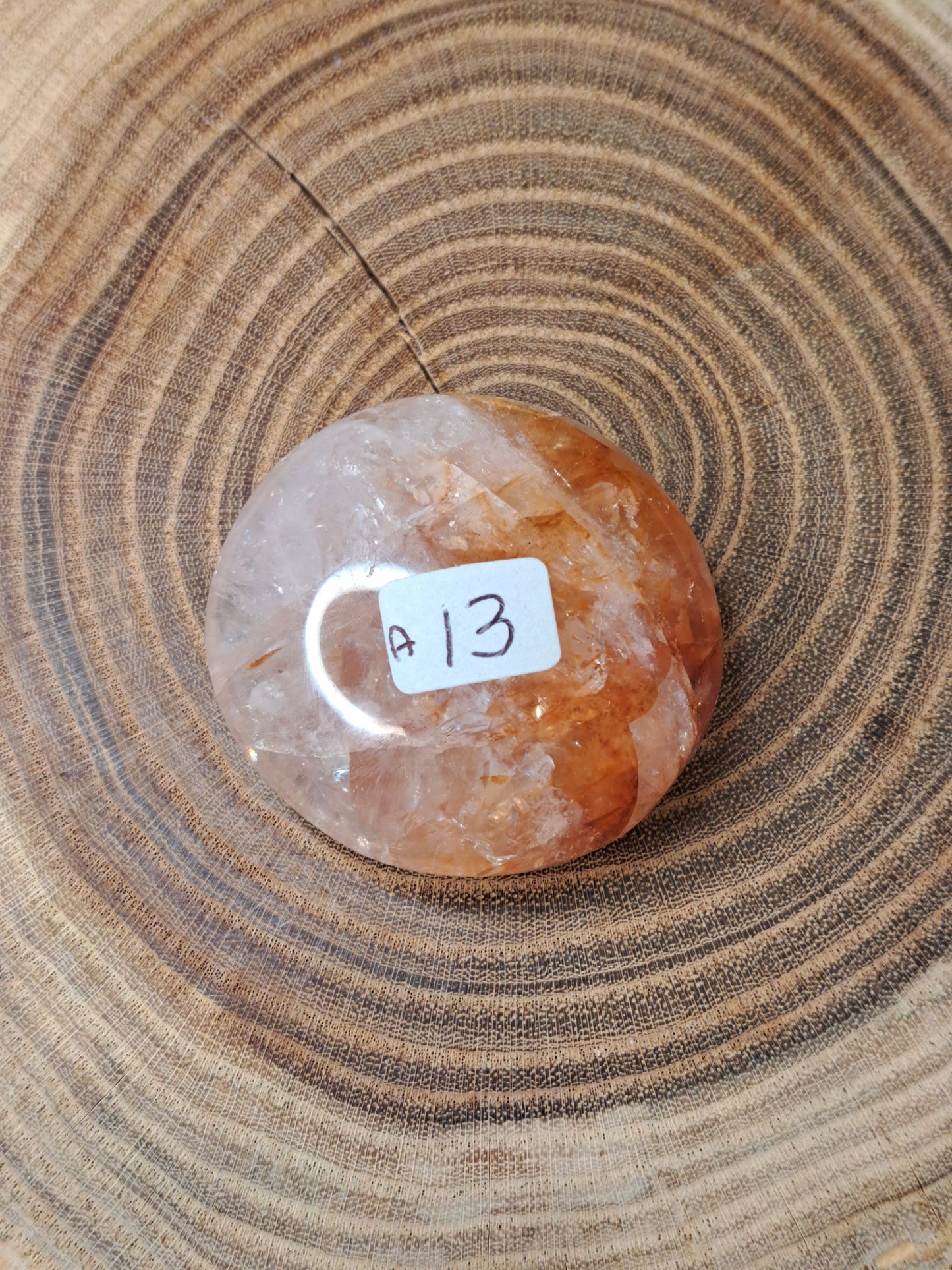 Fire Quartz Palm Stones