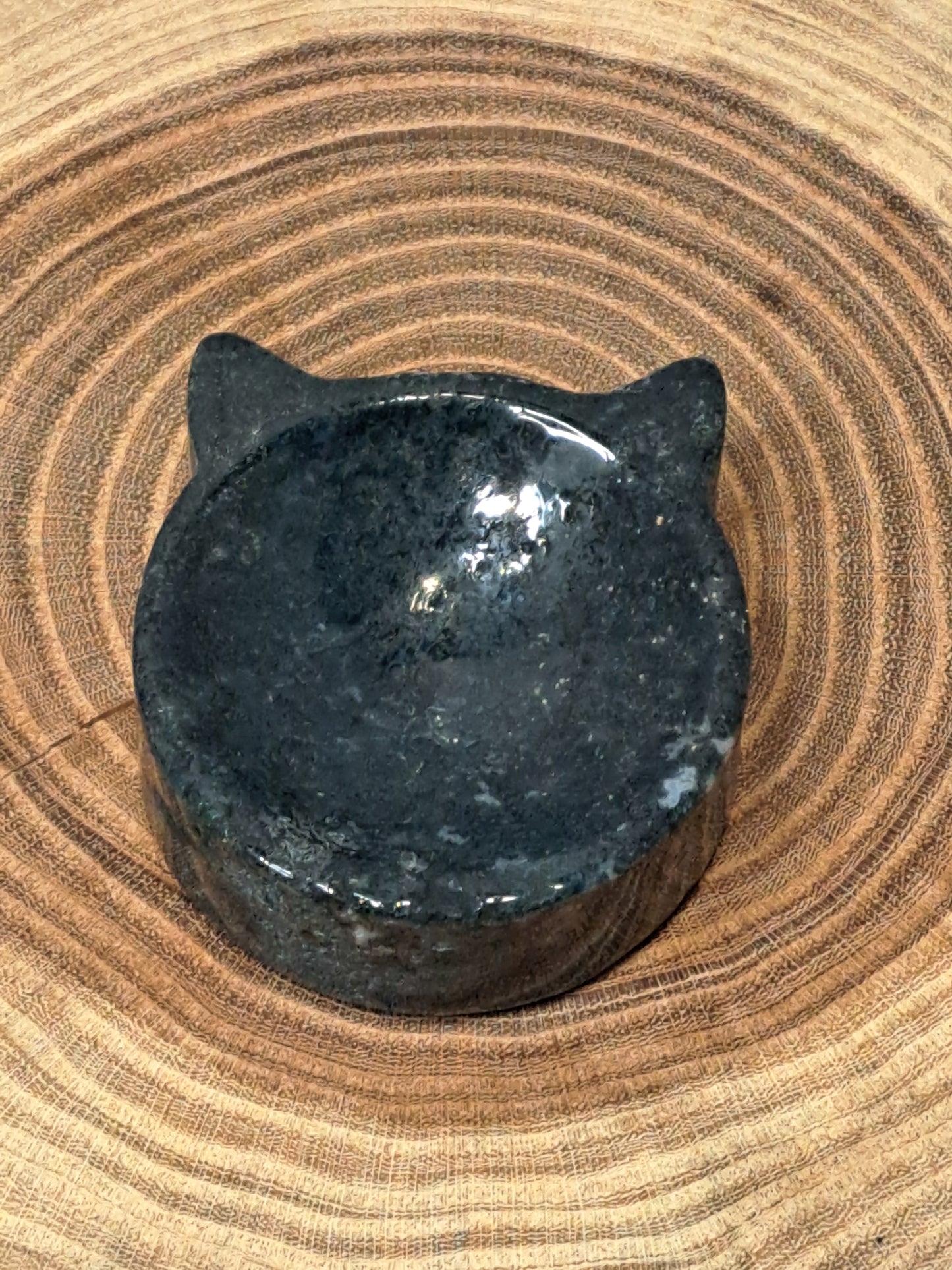 Cat Head Bowls - Moss Agate