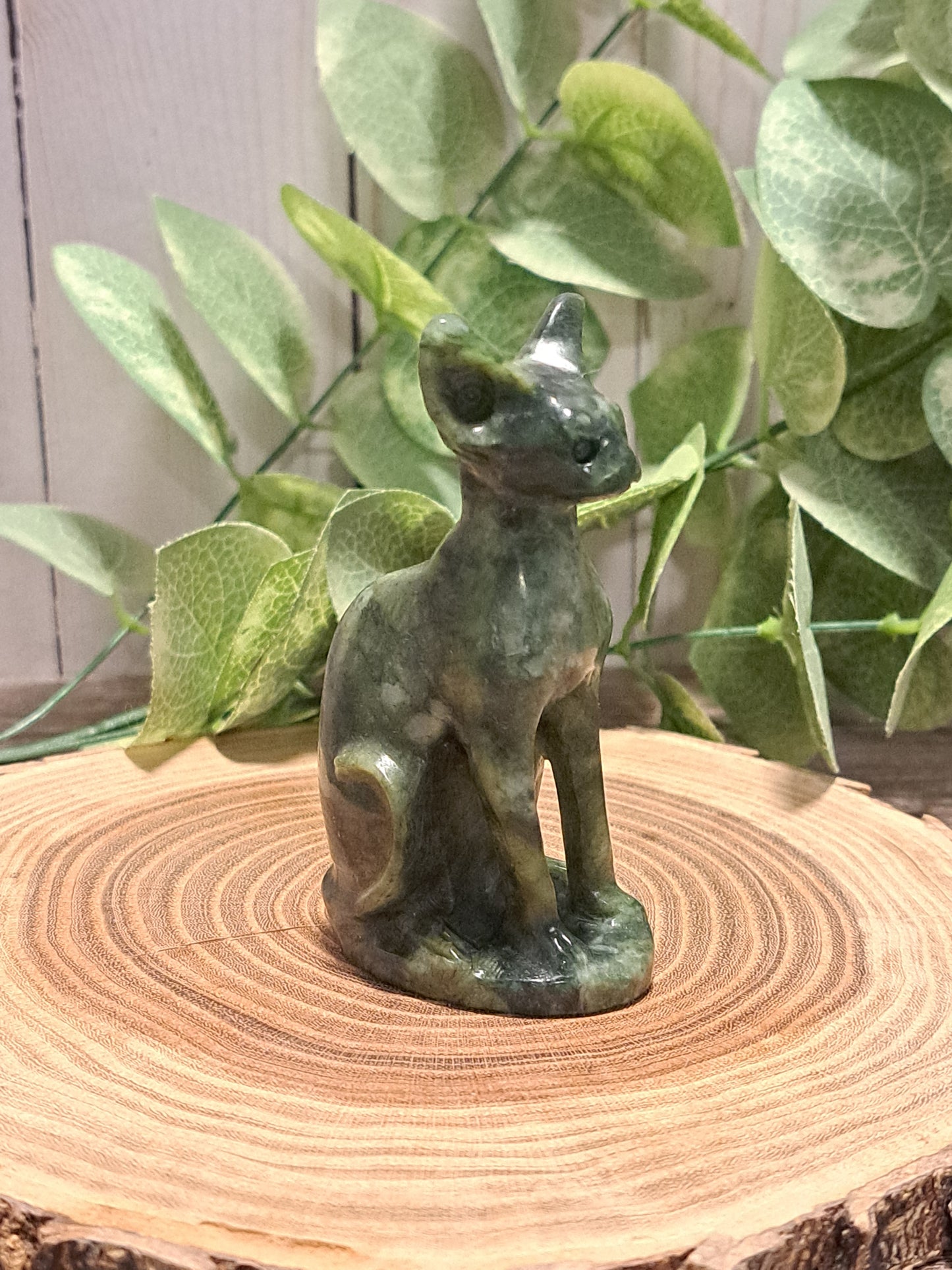 Bast (Bastet) Sphinx Cat Carvings
