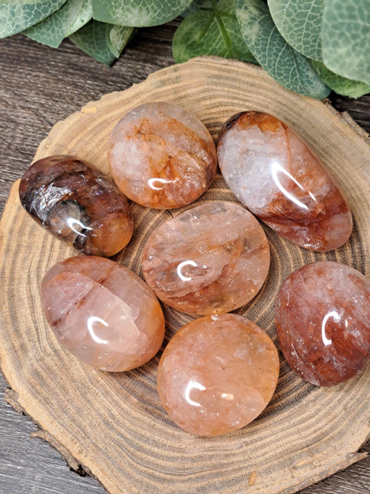 Fire Quartz Palm Stones