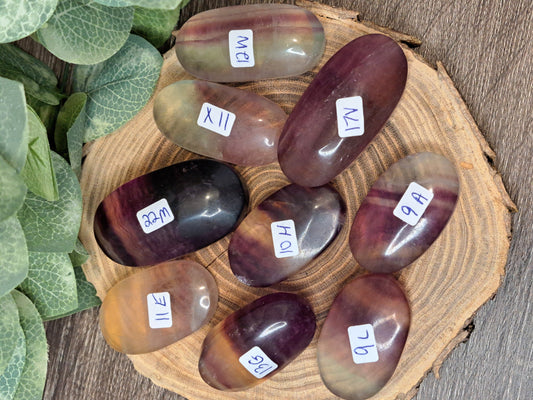 Candy Fluorite Palm Stones