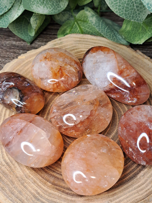 Fire Quartz Palm Stones