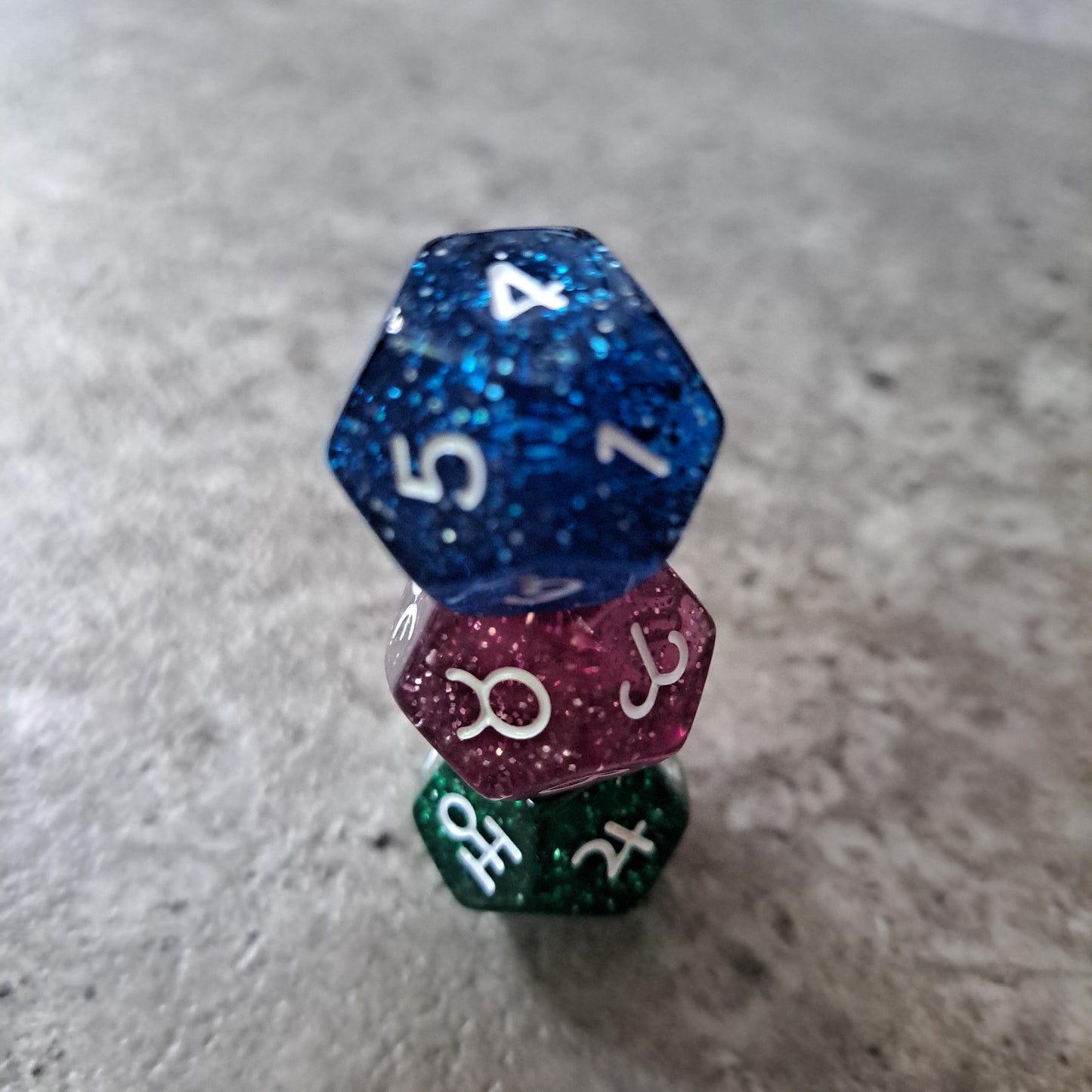 Astrological Dice 12-Sided Polyhedral Dice Astrology Tarot Card Constellation Divination Zodiac Dice Set