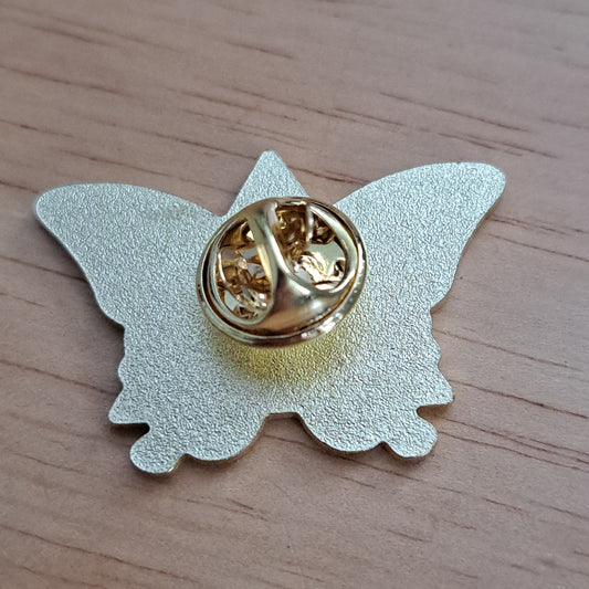 Moth Butterfly with Purple Background Pin