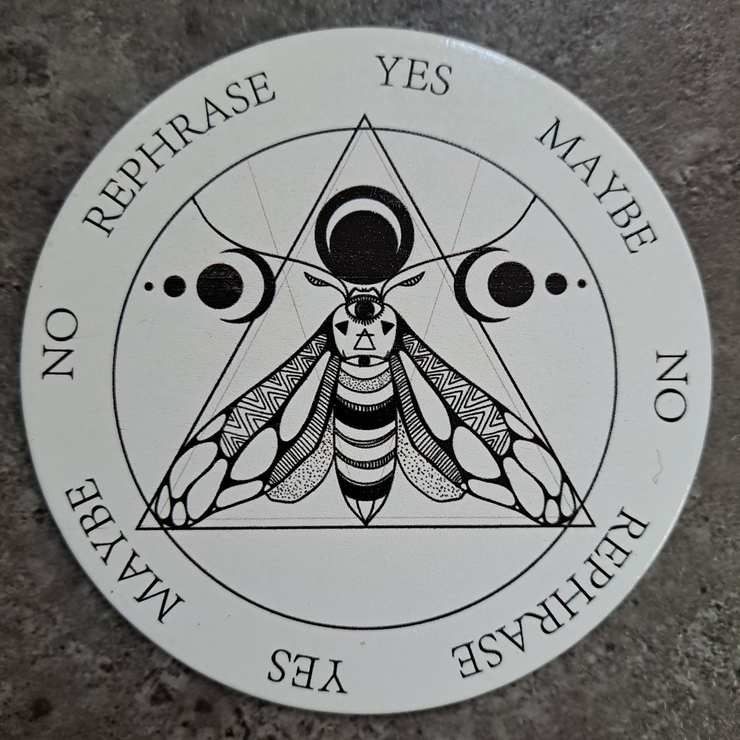 Pendulum Board, Double Sided - Moth with Moons