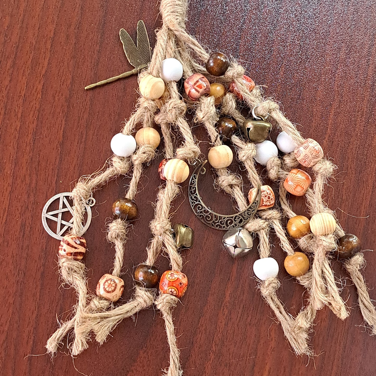 Witch Bells for Home Protection, Handmade Witchy Decor for Attracts Positive and Drive Out Negative, Wicca Supplies