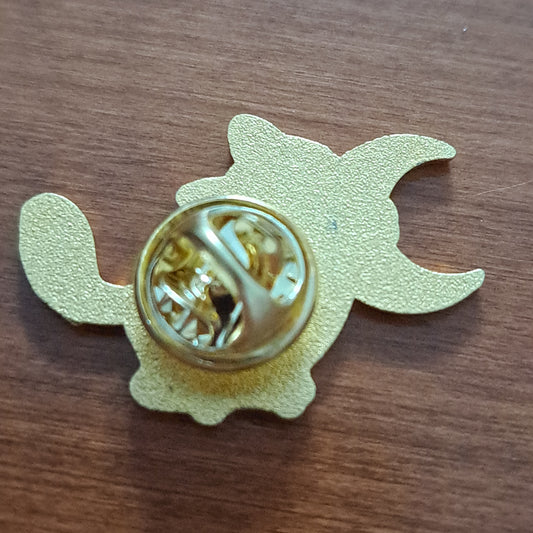 Cat Hugging Moon Pin