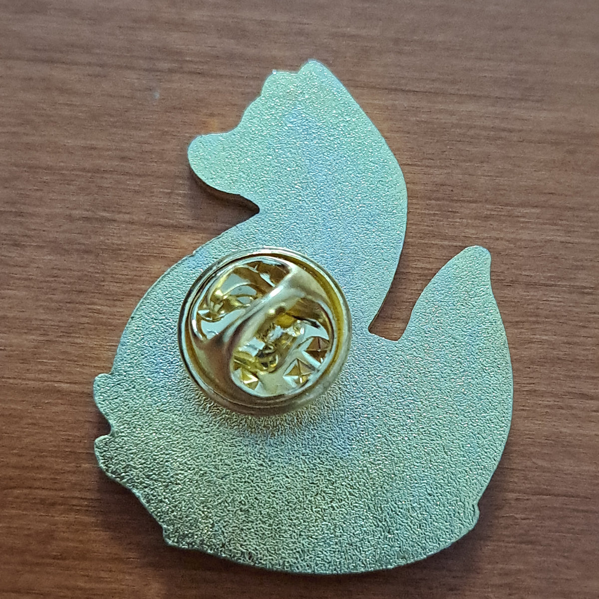 Fox With Greenery, Gold Pin