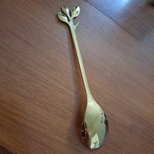 Altar Spoon - Gold Leaf Design