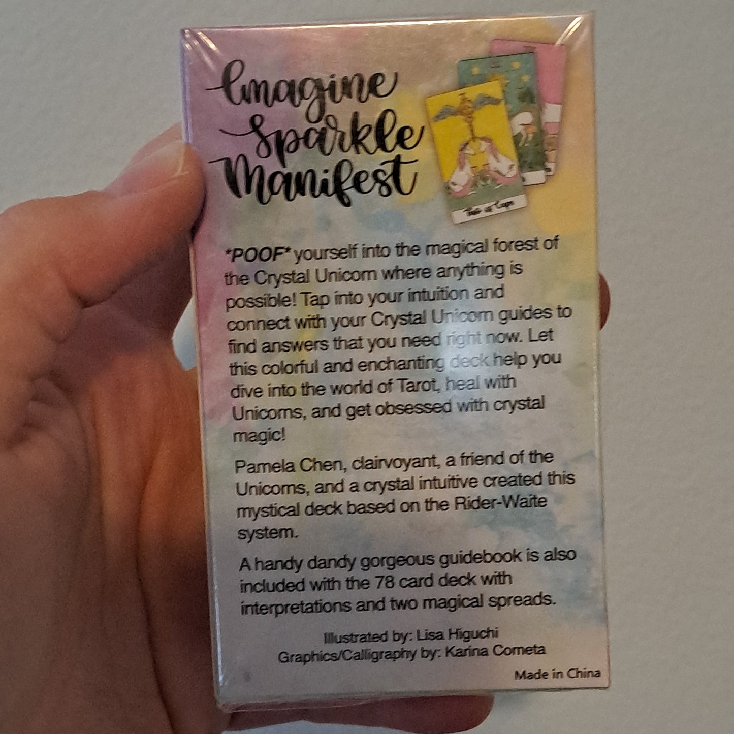 Crystal Unicorn Tarot - Pocket Mini Size