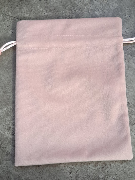 Card Deck or Crystal Pouch, Velvet Bag - Pink