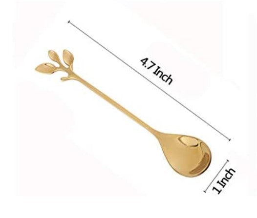 Altar Spoon - Gold Leaf Design