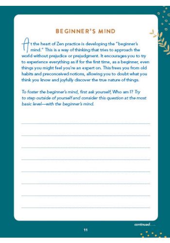 Zen Meditations Journal Meditations & Prompts for Living a Simple, Happy & Peaceful Life