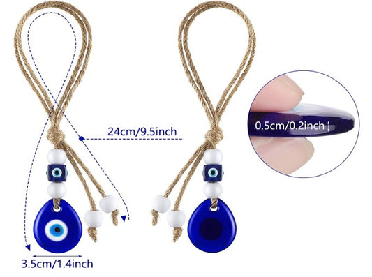 Nazar Charm, Evil Eye Protection Amulet, Made From Turkish Glass