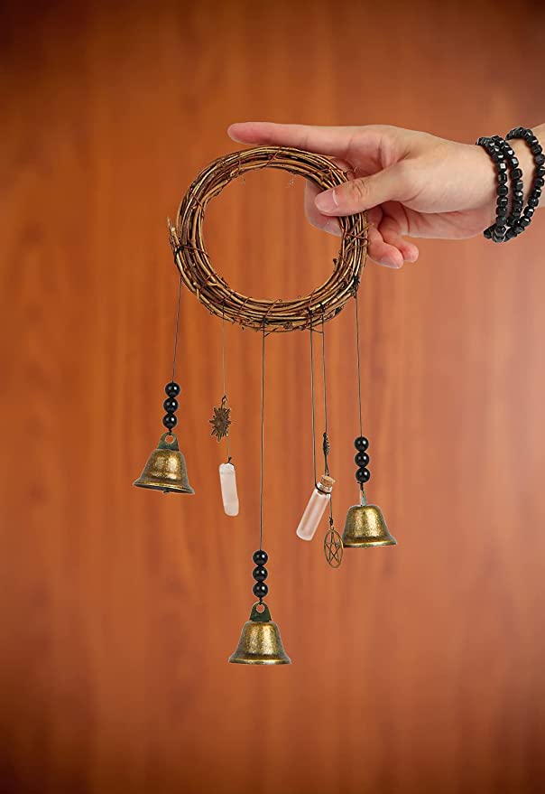 Witch Bells for Home Protection, Handmade Witchy Decor for Attracts Po –  mysticmaevesmoonmagick