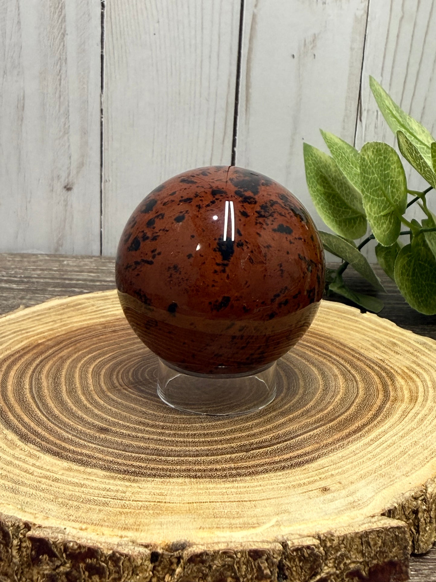 Mahogany Obsidian Sphere
