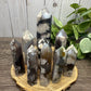 Black Flower Agate Towers