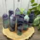 Purple and Green Fluorite Towers