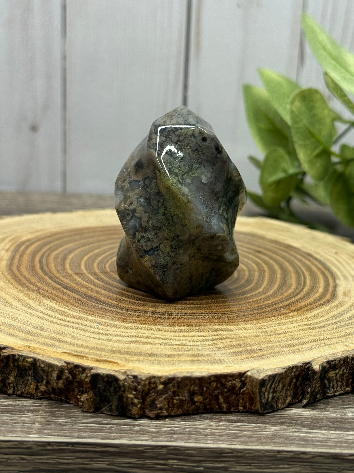 Moss Agate Flames