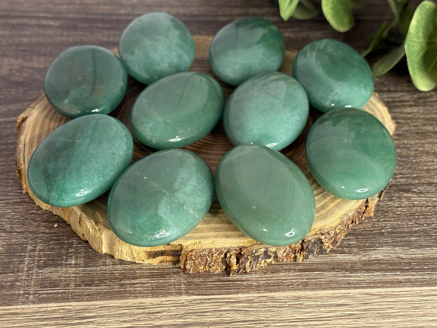 Green Aventurine Palm Stones