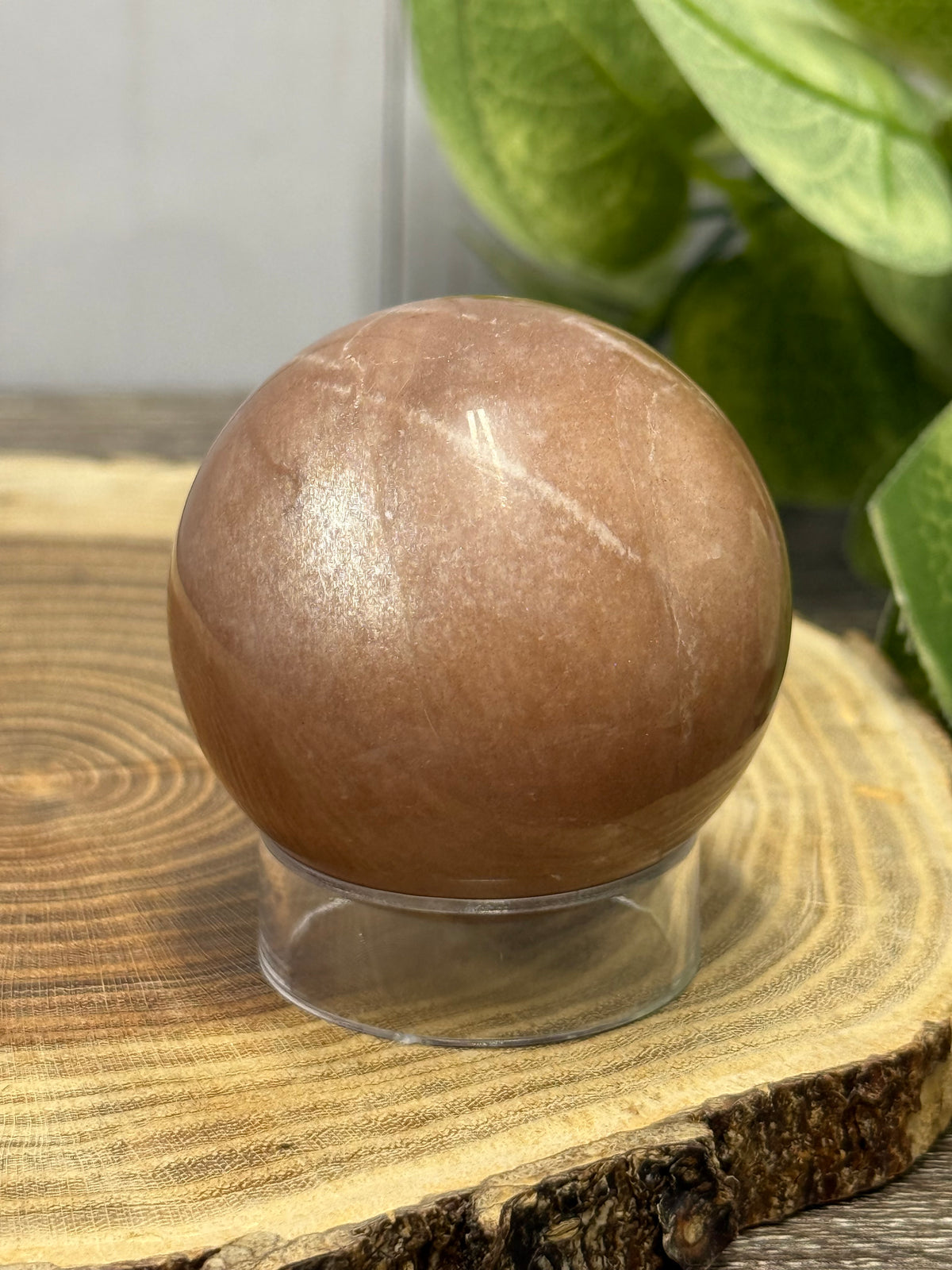 Peach Moonstone Spheres