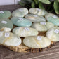 Pistachio Calcite Palm Stone