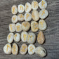Peach Moonstone Rune Stones Set #1 Crystal with Elder Futhark Letterings