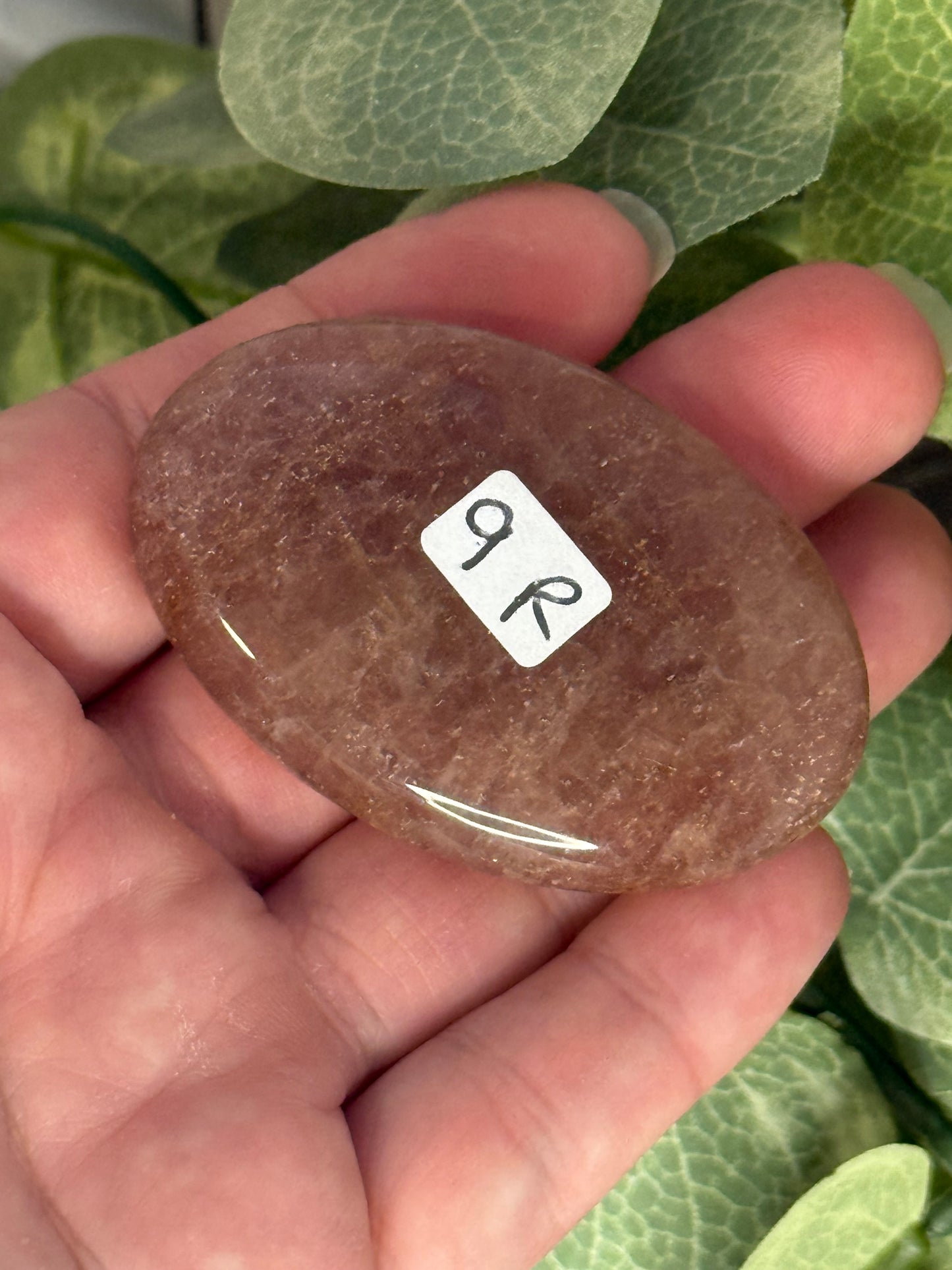 Strawberry Quartz Palm Stone