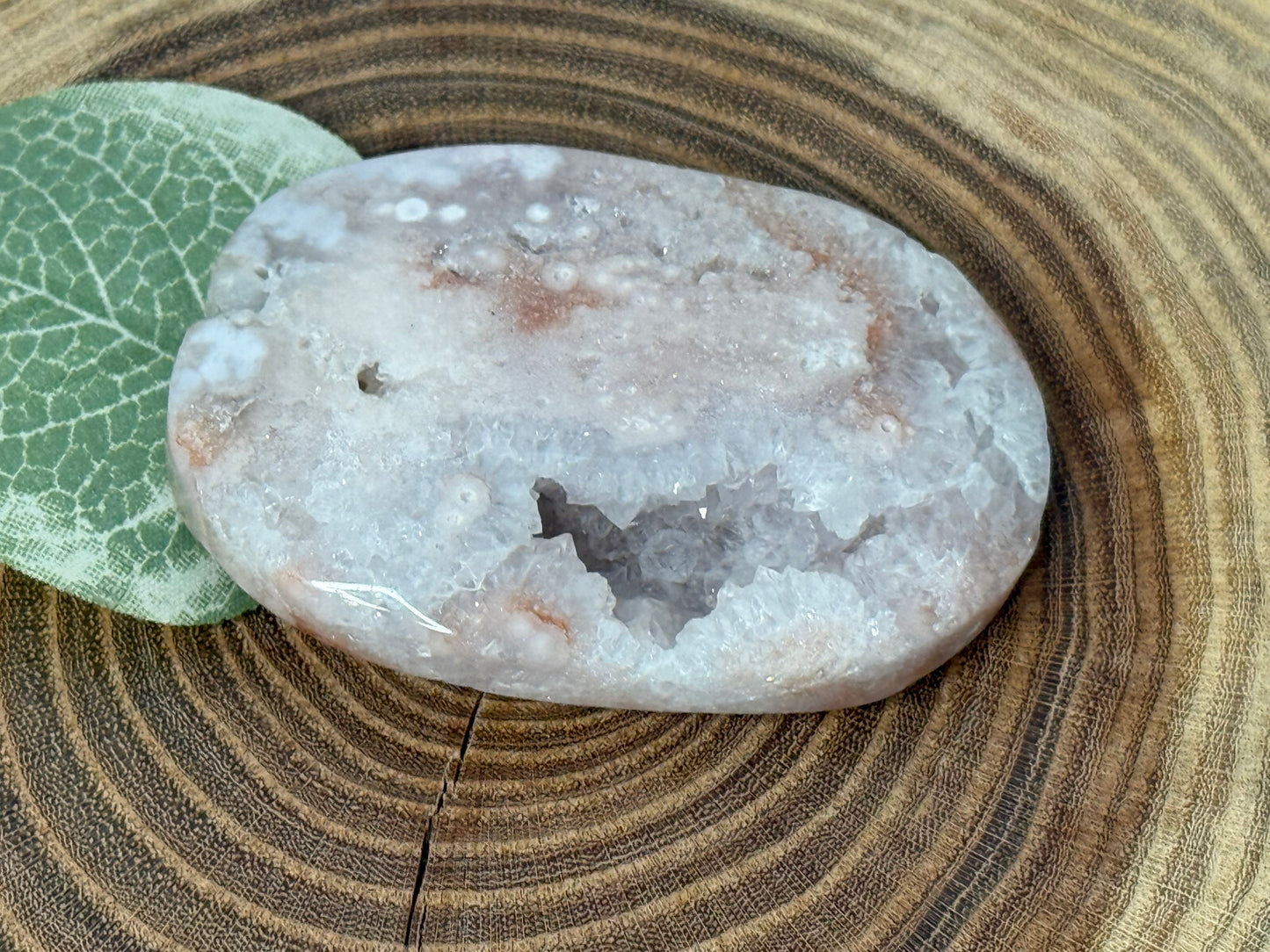 Pink Amethyst Palm Stones