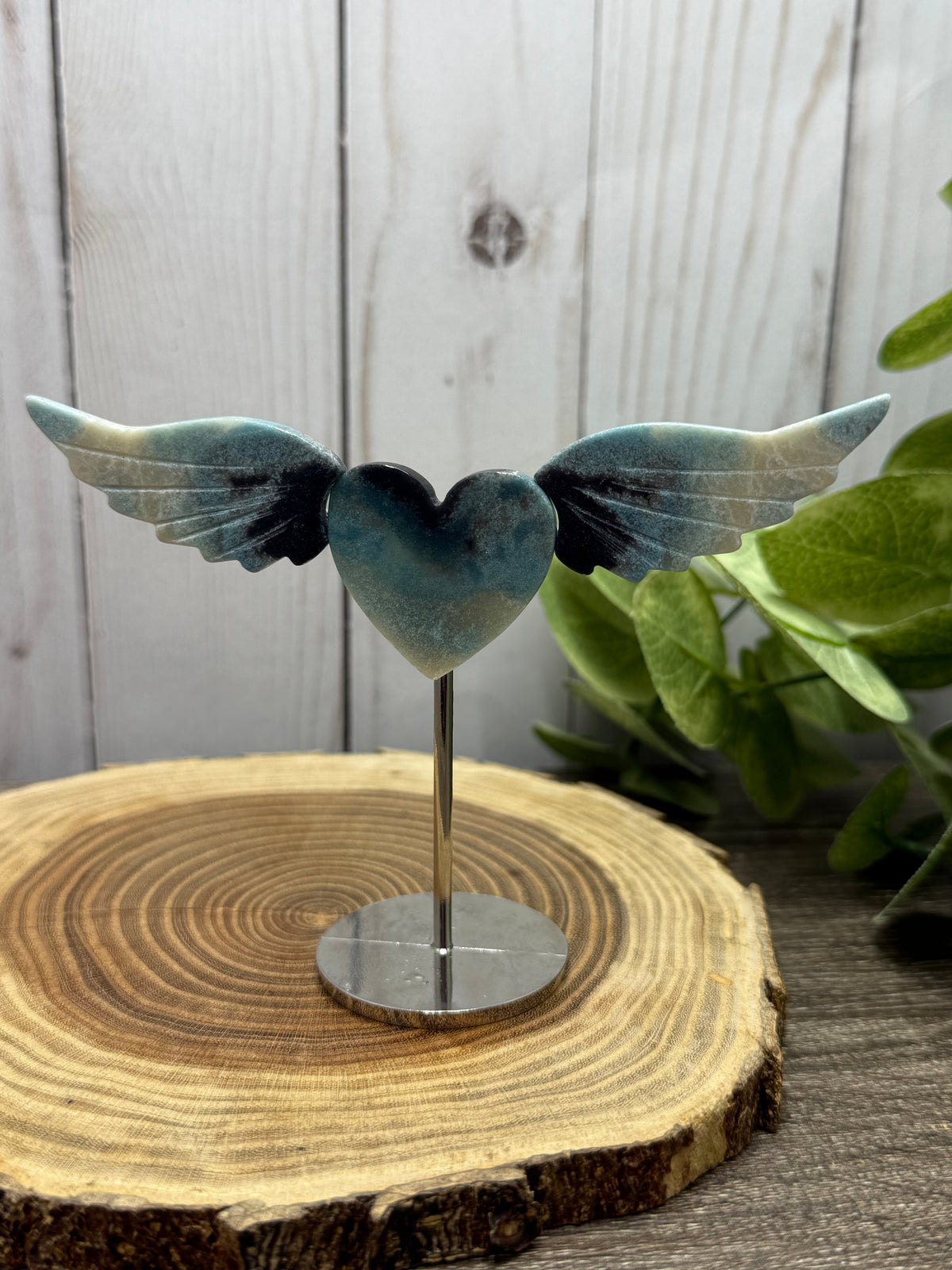 Heart With Wings on Stand